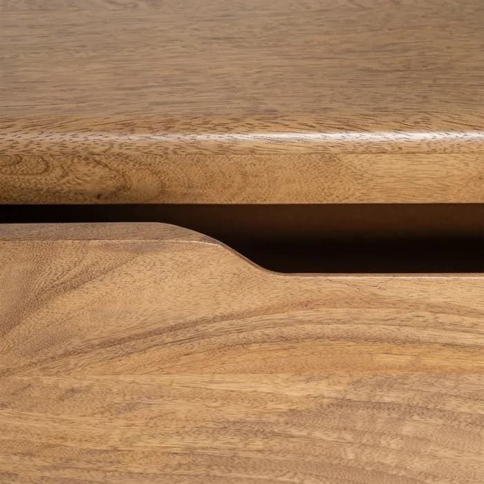 Mueble TV natural madera de mango 160 x 40 x 40 cm - Imagen 4