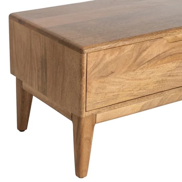 Mueble TV natural madera de mango 160 x 40 x 40 cm - Imagen 5