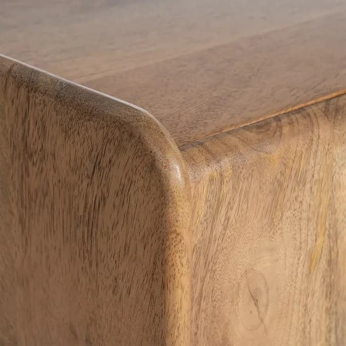 Mueble TV natural madera de mango 160 x 40 x 50 cm - Imagen 7