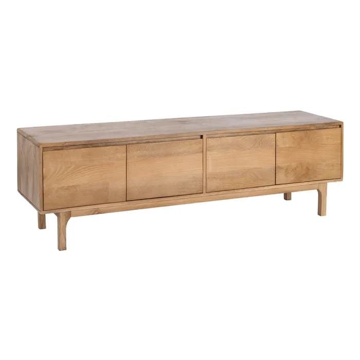 Mueble TV natural madera de mango salón 180 x 45 x 55 cm - Imagen 1