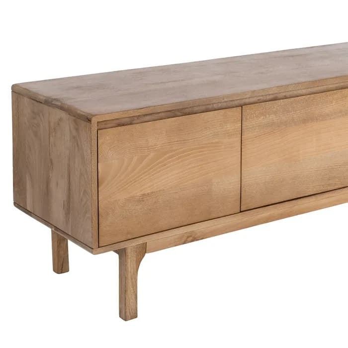 Mueble TV natural madera de mango salón 180 x 45 x 55 cm - Imagen 3