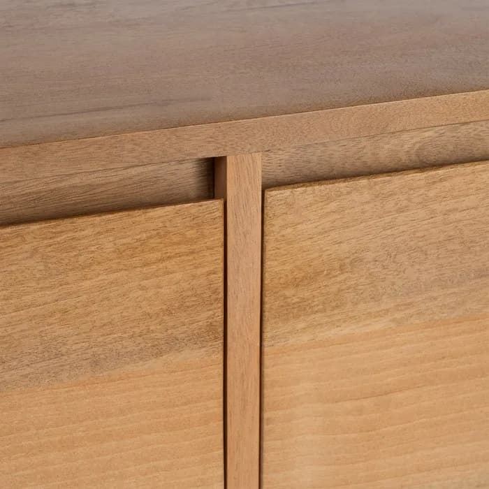 Mueble TV natural madera de mango salón 180 x 45 x 55 cm - Imagen 4