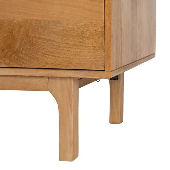 Mueble TV natural madera de mango salón 180 x 45 x 55 cm - Imagen 5
