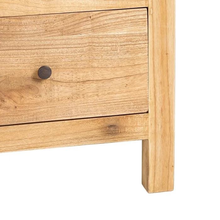 Mueble TV natural madera mindi salón 150 x 40x 55 cm - Imagen 5