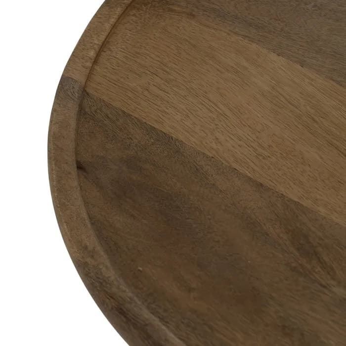 S/3 mesa centro miel madera de mango 46 x 46 x 56 cm - Imagen 3