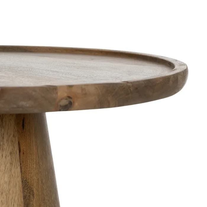 S/3 mesa centro miel madera de mango 46 x 46 x 56 cm - Imagen 4