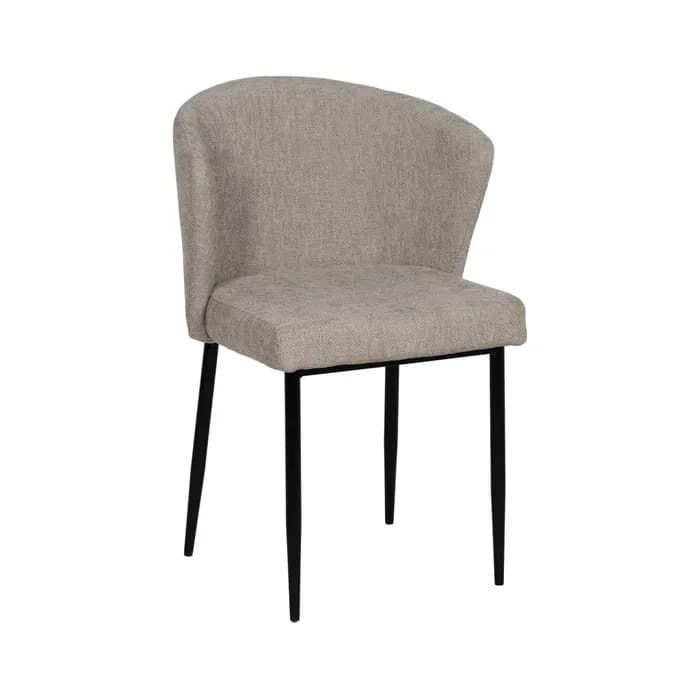 Silla gris tejido-metal contract 52,50 x 55 x 80 cm - Imagen 1