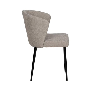 Silla gris tejido-metal contract 52,50 x 55 x 80 cm - Imagen 2