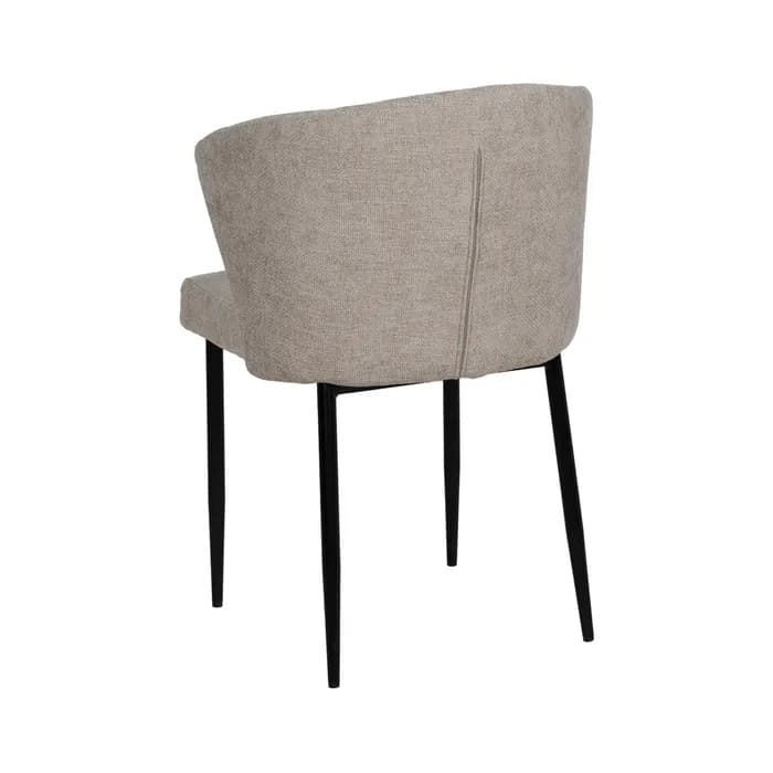 Silla gris tejido-metal contract 52,50 x 55 x 80 cm - Imagen 3