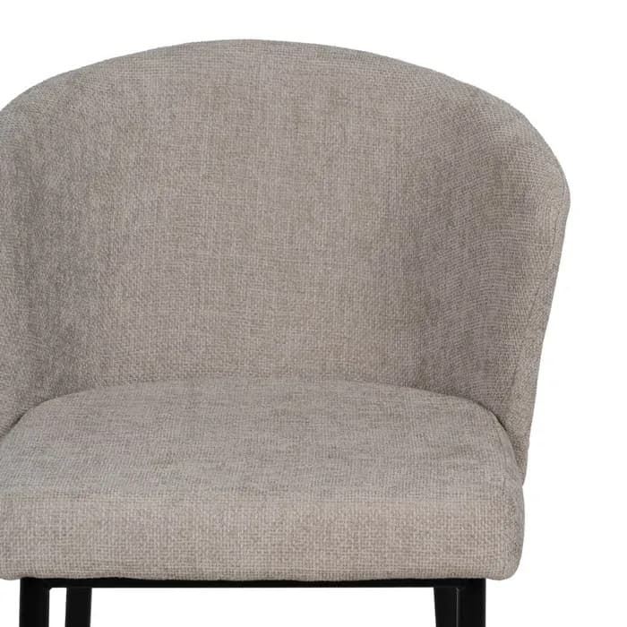Silla gris tejido-metal contract 52,50 x 55 x 80 cm - Imagen 4