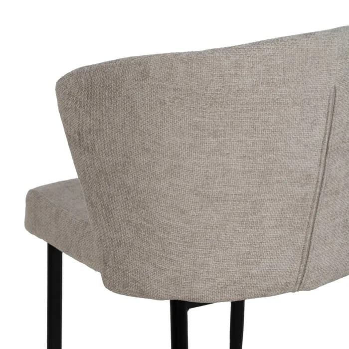 Silla gris tejido-metal contract 52,50 x 55 x 80 cm - Imagen 8