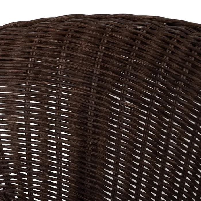 Silla marrón ratán salón 60 x 62 x 78 cm - Imagen 5