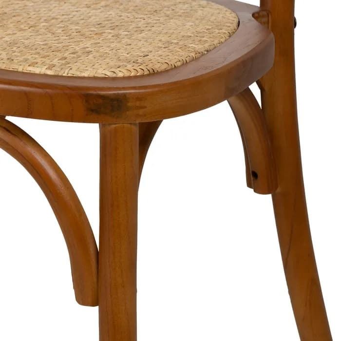 Silla miel madera de olmo contract 45 x 41 x 88 cm - Imagen 6