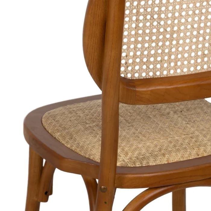 Silla miel madera de olmo contract 45 x 41 x 88 cm - Imagen 9