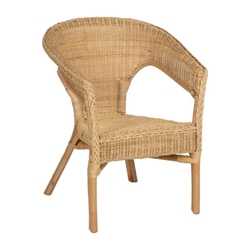 Silla natural ratán salón 60 x 58 x 80 cm - Imagen 1