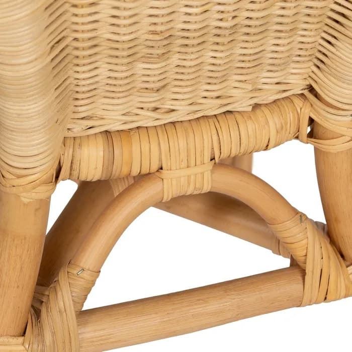 Silla natural ratán salón 60 x 58 x 80 cm - Imagen 7
