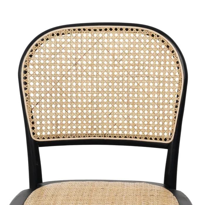 Silla negro madera de olmo contract 45 x 42 x 86 cm - Imagen 4