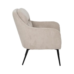 Sillón beige tejido-metal 69 x 73 x 79 cm - Imagen 2