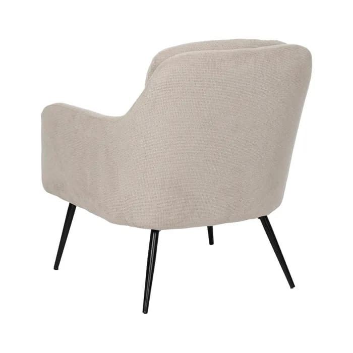 Sillón beige tejido-metal 69 x 73 x 79 cm - Imagen 3
