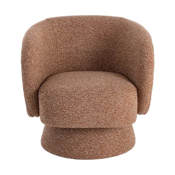 Sillón giratorio salmón tejido salón 78 x 79 x 77 cm - Imagen 2