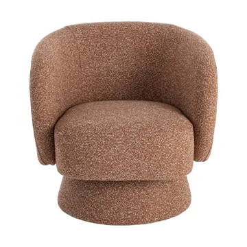 Sillón giratorio salmón tejido salón 78 x 79 x 77 cm - Imagen 2