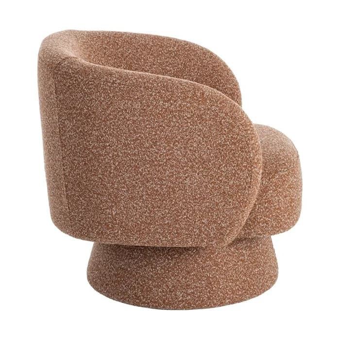 Sillón giratorio salmón tejido salón 78 x 79 x 77 cm - Imagen 3