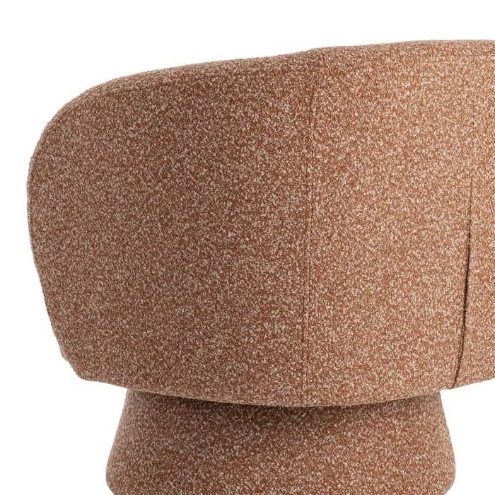 Sillón giratorio salmón tejido salón 78 x 79 x 77 cm - Imagen 4