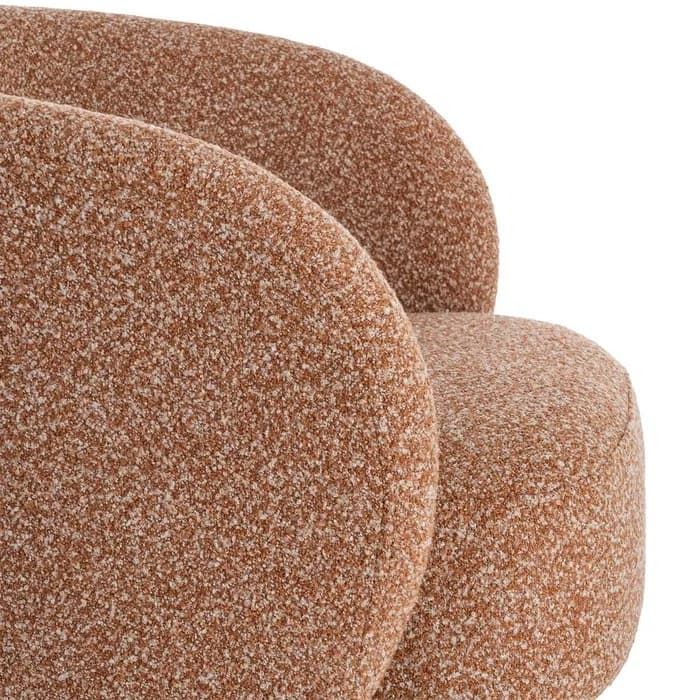 Sillón giratorio salmón tejido salón 78 x 79 x 77 cm - Imagen 5