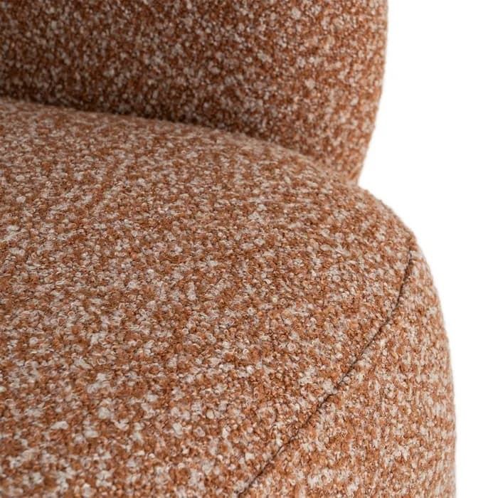 Sillón giratorio salmón tejido salón 78 x 79 x 77 cm - Imagen 6