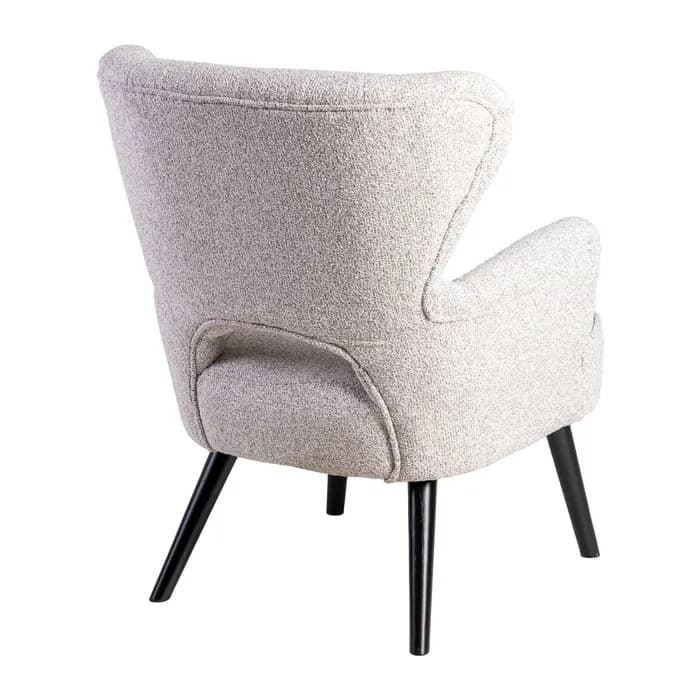 Sillón jaspeado crudo tejido-madera 70 x 74 x 90 cm - Imagen 3