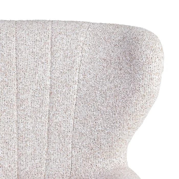 Sillón jaspeado crudo tejido-madera 70 x 74 x 90 cm - Imagen 4