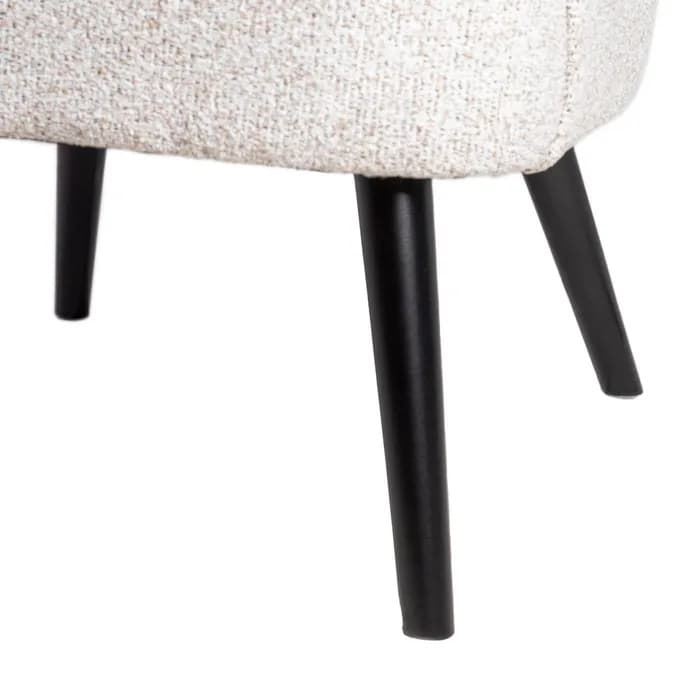 Sillón jaspeado crudo tejido-madera 70 x 74 x 90 cm - Imagen 6