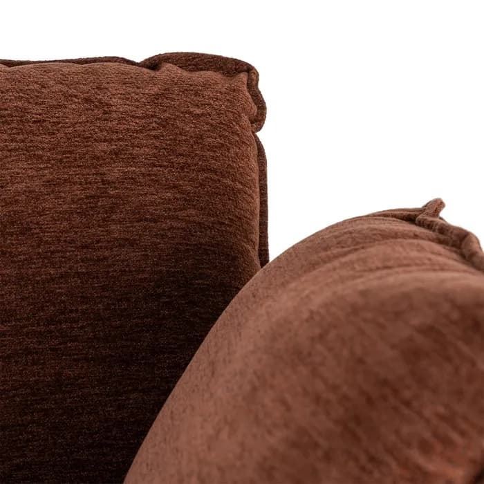 Sillón marrón oscuro tejido-metal 95 x 80 x 79 cm - Imagen 7